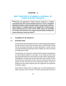 ❝ ❝❝ CHAPTER - 2 BEST PRACTICES IN PLANNING &amp; APPRAISAL OF