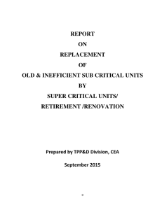 REPORT ON REPLACEMENT OF