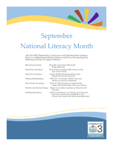 September National Literacy Month