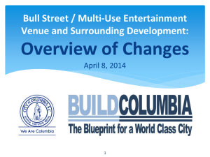 Overview of Changes Bull Street / Multi-Use Entertainment Venue and Surrounding Development: