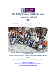 6th International Disability Law  Summer School 2014