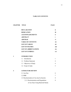 TABLE OF CONTENTS CHAPTER     TITLE PAGE