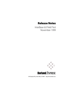I / NPRISE Release Notes