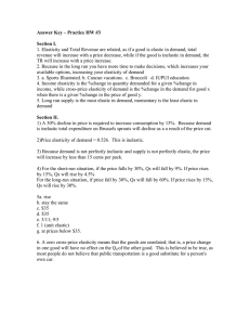 Answer Key – Practice HW #3  Section I.