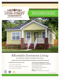 Affordable Downtown Living  NEW HOMES FOR SALE
