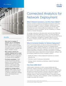 Connected Analytics for Network Deployment At-a-Glance
