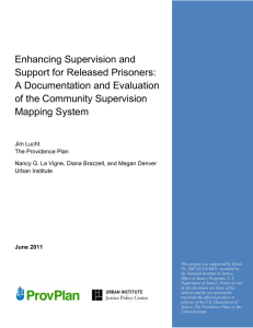 Enhancing Supervision and Support for Released Prisoners: A Documentation and Evaluation
