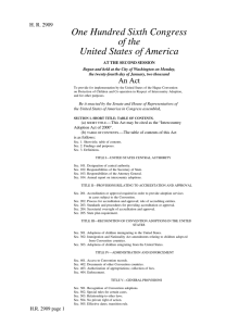 One Hundred Sixth Congress of the United States of America An Act