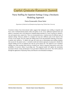 Nurse Staffing for Inpatient Settings Using a Stochastic Modeling Approach