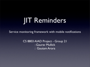 JIT Reminders