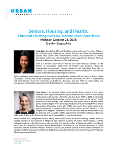 Seniors, Housing, and Health: Financial Challenges of Low-Income Older Americans