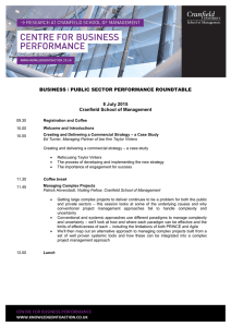BUSINESS / PUBLIC SECTOR PERFORMANCE ROUNDTABLE 8 July 2015