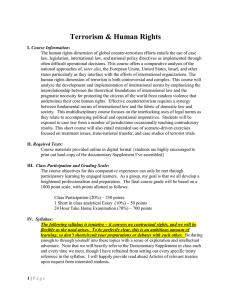 Terrorism &amp; Human Rights