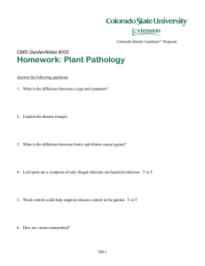 Homework: Plant Pathology  CMG GardenNotes #332