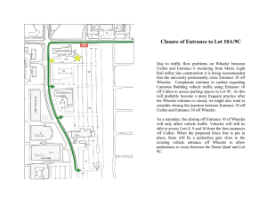 Closure of Entrance to Lot 10A/9C