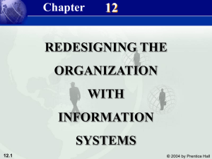 12 REDESIGNING THE ORGANIZATION WITH