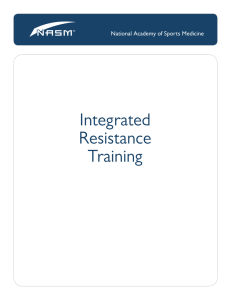 Integrated Resistance Training National Academy of Sports Medicine