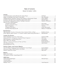 Table of Contents Articles