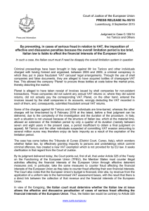 Court of Justice of the European Union PRESS RELEASE No 95/15