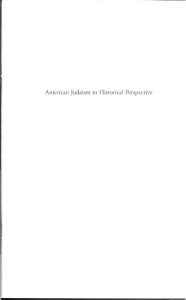 American Judaism  in  Historical  Perspective