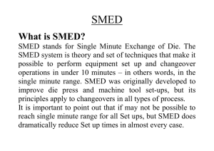 SMED  What is SMED?