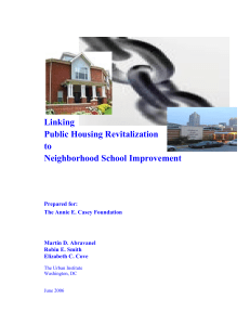 Linking Public Housing Revitalization to