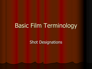 Basic Film Terminology Shot Designations