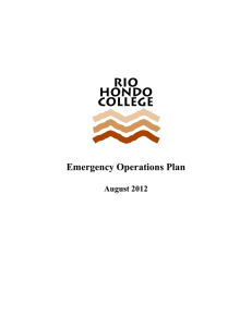 Emergency Operations Plan  August 2012