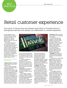 Retail customer experience Best Practice