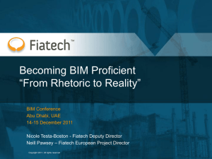 Becoming BIM Proficient “From Rhetoric to Reality” BIM Conference Abu Dhabi, UAE