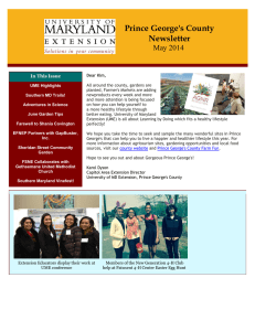 Prince George's County Newsletter May 2014
