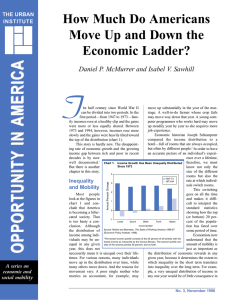 T How Much Do Americans Move Up and Down the Economic Ladder?