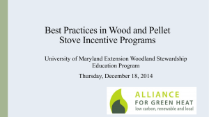 Best Practices in Wood and Pellet Stove Incentive Programs Education Program