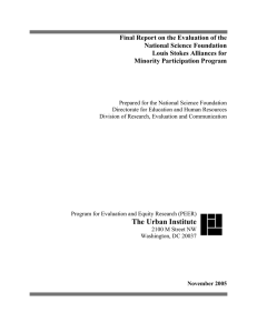 Final Report on the Evaluation of the National Science Foundation