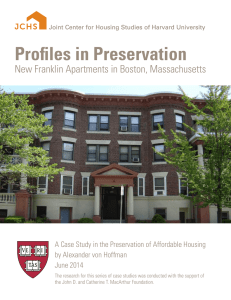 Profiles in Preservation New Franklin Apartments in Boston, Massachusetts