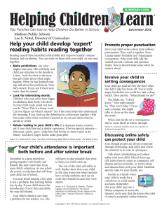 Help your child develop ‘expert’ reading habits reading together Promote proper punctuation