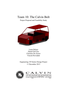Team 10: The Calvin Bolt