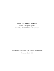 Team 14: Sense-Able Gym Final Design Report