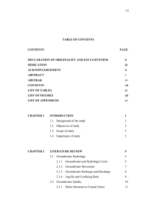 vii  TABLE OF CONTENTS CONTENTS