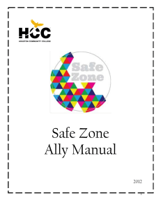 Safe Zone Ally Manual 2012