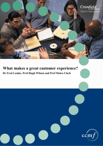 What makes a great customer experience?