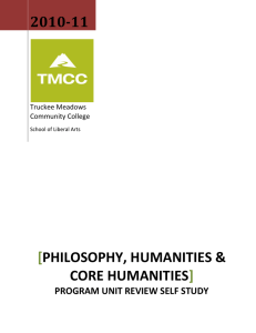 2010-11 PHILOSOPHY, HUMANITIES &amp; CORE HUMANITIES