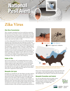 National Pest Alert Zika Virus Zika Virus Transmission