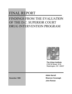 FINAL REPORT FINDINGS FROM THE EVALUATION OF THE D.C. SUPERIOR COURT