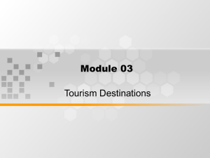 Module 03 Tourism Destinations