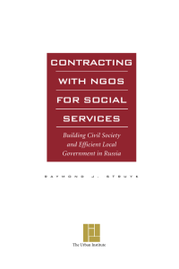 CONTRACTING WITH NGOS FOR SOCIAL SERVICES