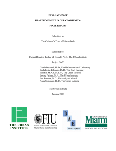 Submitted to: The Children’s Trust of Miami-Dade  Submitted by: