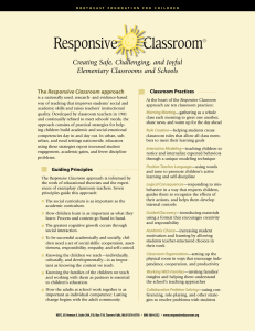 Responsive       Classroom ®
