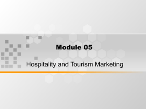 Module 05 Hospitality and Tourism Marketing
