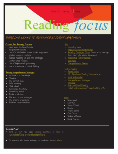 READING LINKS TO ENHANCE STUDENT LEARNING